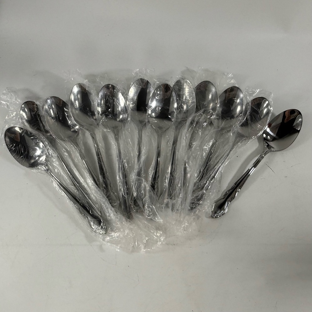 Stainless Flatware Soup spoons lot of 12